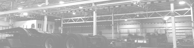 A greyed out version of the inside of the shop area located inside Specialized Inc.'s location in Aurora, Ohio.