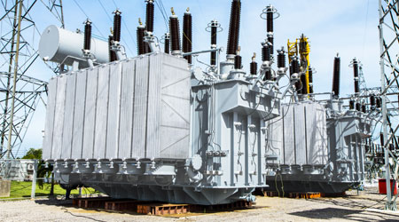 Image of electrical transformers.