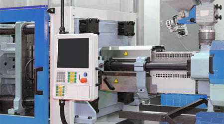 Image of a injection molding machine.