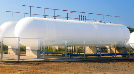 Image of a horizontal tank.